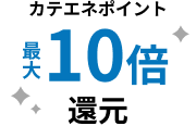 カテエネポイント 最大10倍還元
